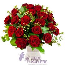 Sarkanu rožu pušķis: Букет красных роз. gab. 60.00 €