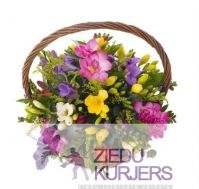 Ziedu grozs nr.8: Корзина цветов 8: Flower basket 8. cnt. 68.00 €