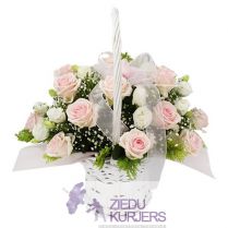 Ziedu grozs nr.19: Корзина цветов 19: Flower basket 19. cnt. 65.00 €