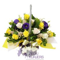 Ziedu grozs nr.20: Корзина цветов 20: Flower basket 20. cnt. 65.00 €