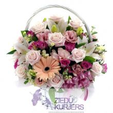 Ziedu grozs nr.27: Корзина цветов 27: Flower basket 27. cnt. 97.00 €
