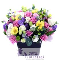 Ziedu grozs nr.30: Корзина цветов 30: Flower basket 30. gab. 99.00 €