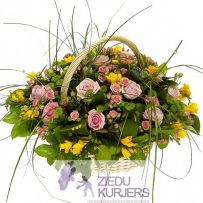 Ziedu grozs nr.33: Корзина цветов 33: Flower basket 33. cnt. 149.00 €