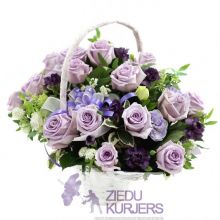 Ziedu grozs nr.12: Корзина цветов 12: Flower basket 12. cnt. 85.00 €