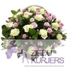 Ziedu grozs nr.41: Корзина цветов 41: Flower basket 41. cnt. 110.00 €